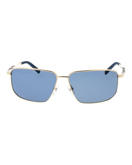 Timberland Blue Metal Sunglasses for men