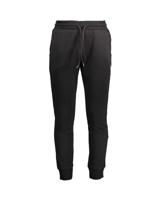 Napapijri Black Cotton Men's Sweatpant for men