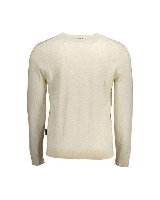 Napapijri Natural Beige Cotton Shirt for men