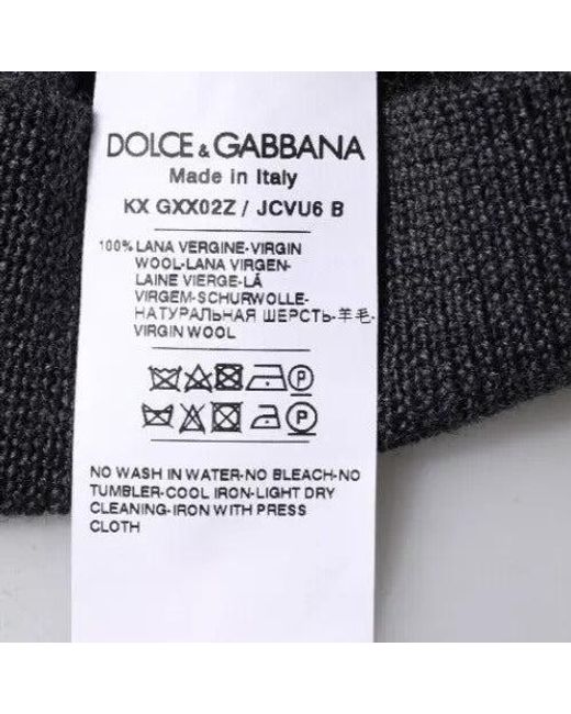 Dolce & Gabbana Blue Dg Logo Crew Neck Pullover Sweater for men