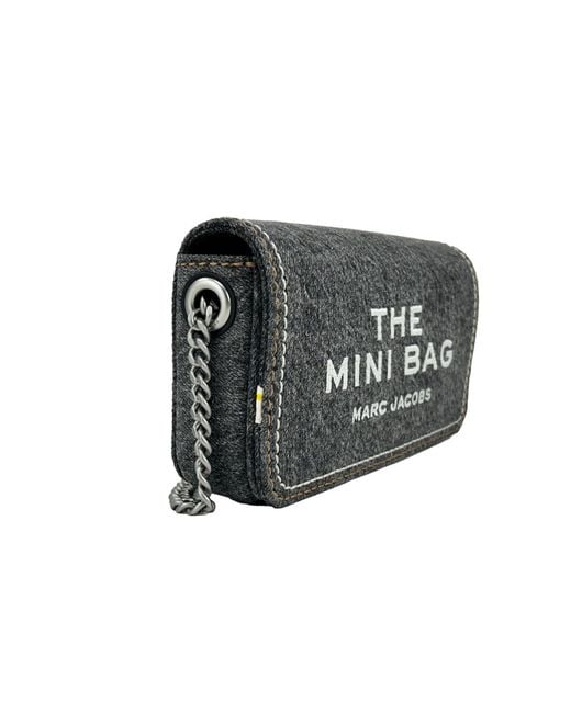 Marc Jacobs Metallic The Denim Chain Mini Bag