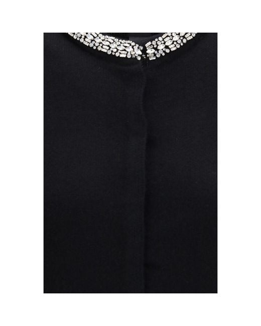 Pinko Black Wool Oves Aries Cardigan
