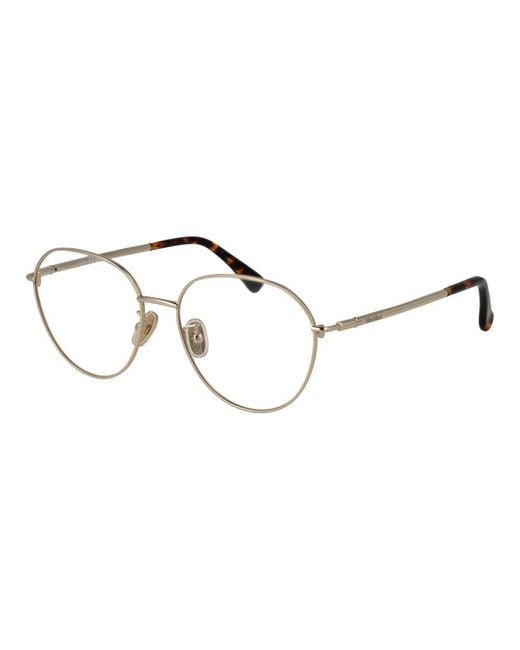 Max Mara Metallic Gold Metal Glasses (frames)
