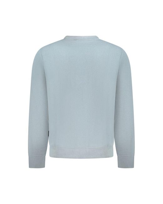Napapijri Blue Cotton Sweater for men