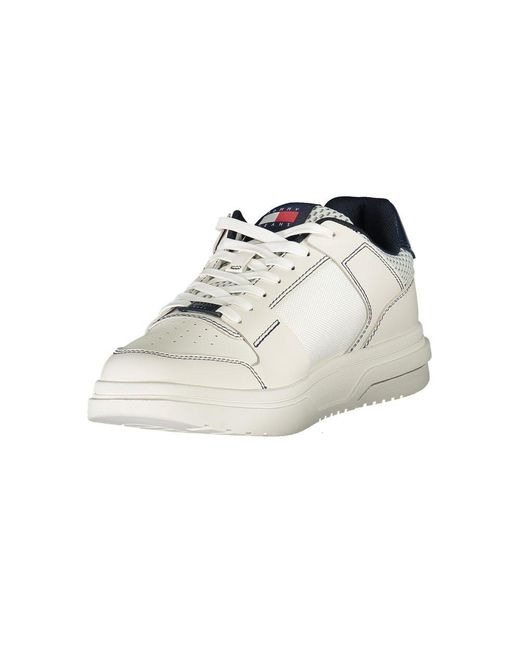 Tommy Hilfiger Blue Leather Sneaker for men