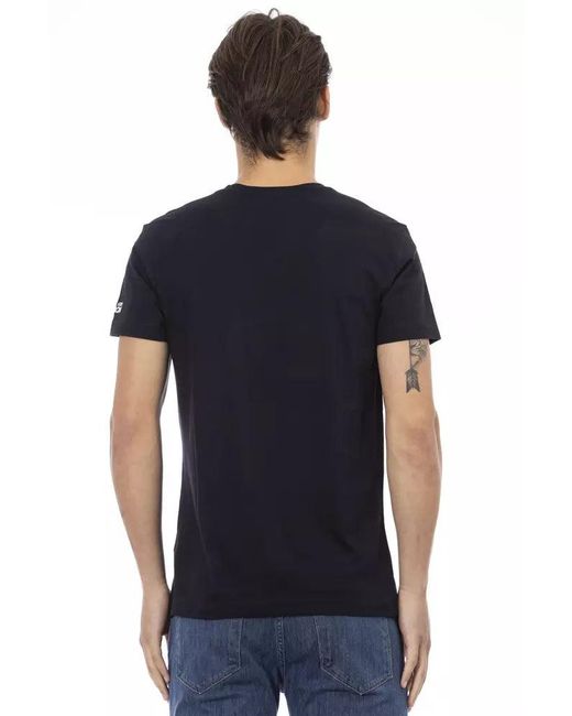 TRUSSARDI ACTION Black Cotton Men's T for men