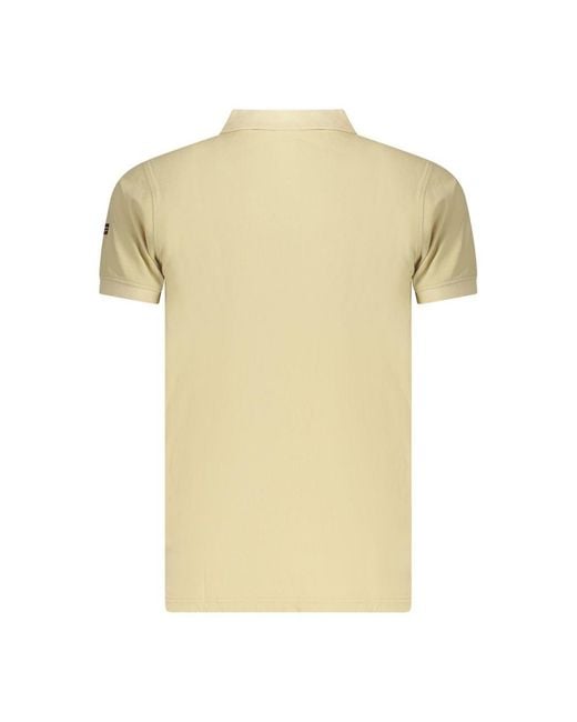 Norway 1963 Yellow Beige Cotton Men's Polo for men