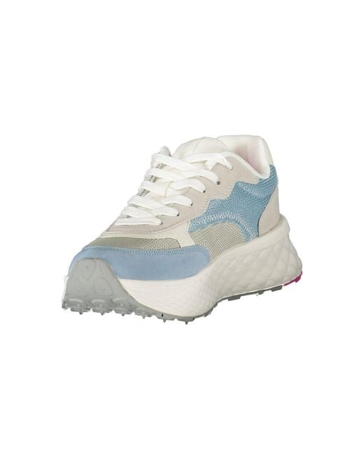 Blauer Blue Azzurro Polyurethane Sneaker