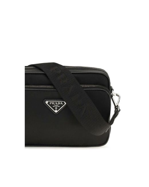 Prada Black Nylon Shoulder Bag for men