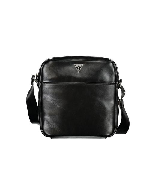 Guess Black Sleek Shoulder Bag With Ample Storage for men