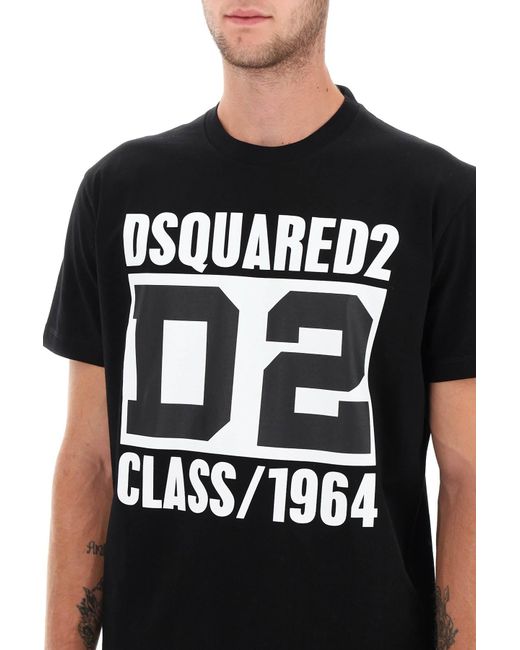 DSquared² Black 'd2 Class 1964' Cool Fit T Shirt for men