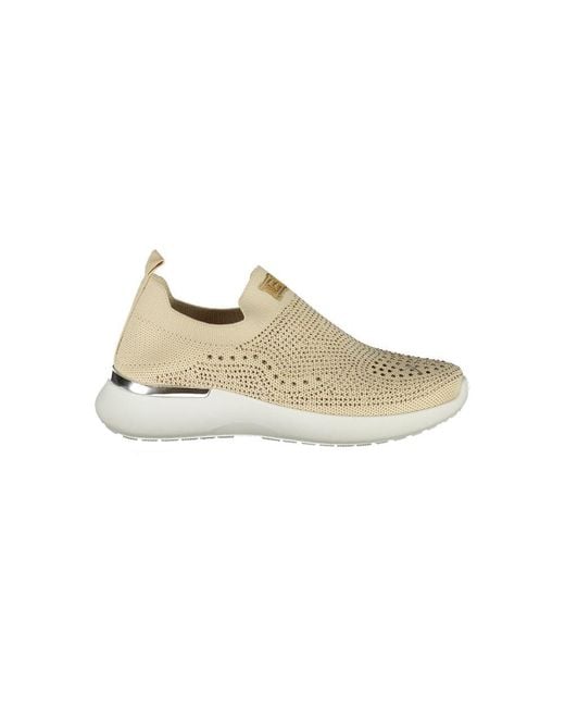 Laura Biagiotti Natural Beige Polyester Sneaker