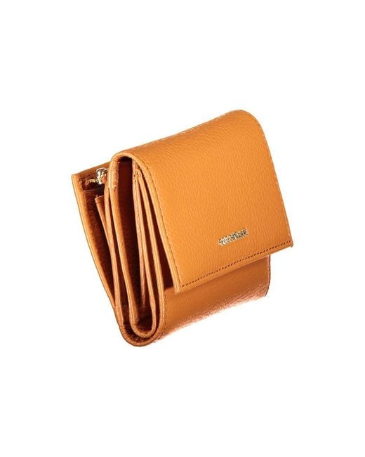 Coccinelle Orange Arancione Pelle Wallet