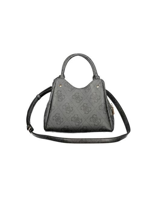 Guess Gray Nero Poliuretano Handbag