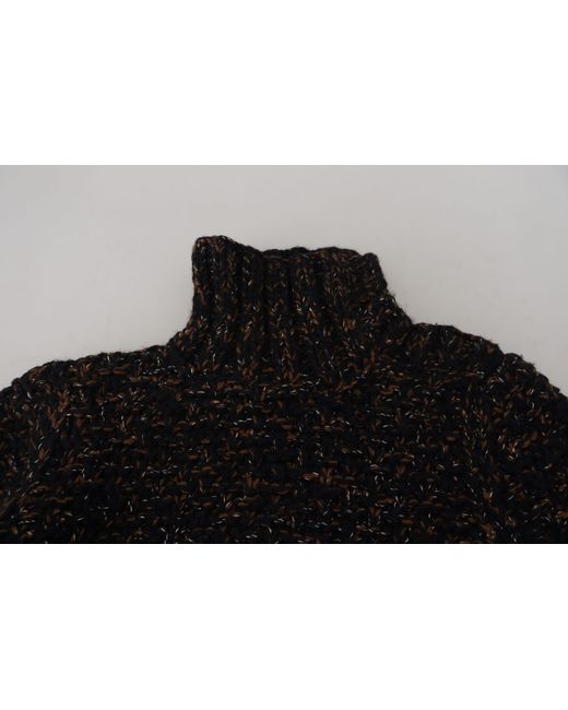 Dolce & Gabbana Black Handmade Turtleneck Sweater for men