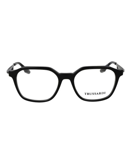 Trussardi Black Acetate Glasses (frames) for men