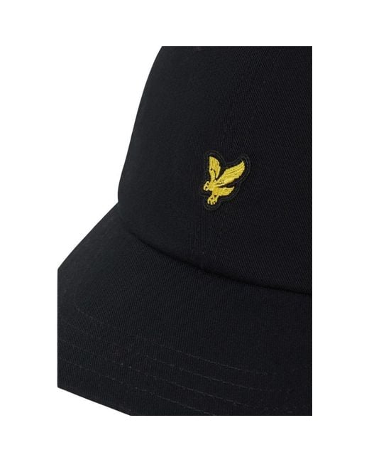 Lyle & Scott Black Cotton Cap (baseball Hat) for men