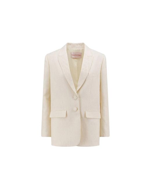 Valentino Natural Wool And Silk Toile Iconographe Jacket for men