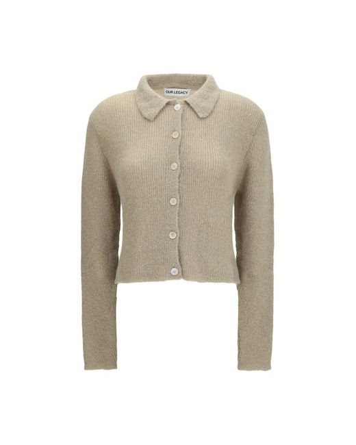 Our Legacy Natural Beige Alpaca Vicugna Pacos Polo Shirt