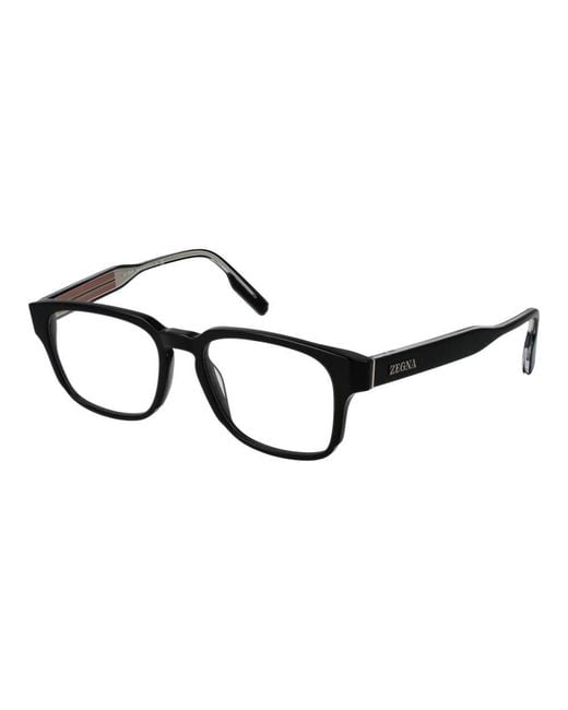 Zegna Black Acetate Glasses (Frames) for men