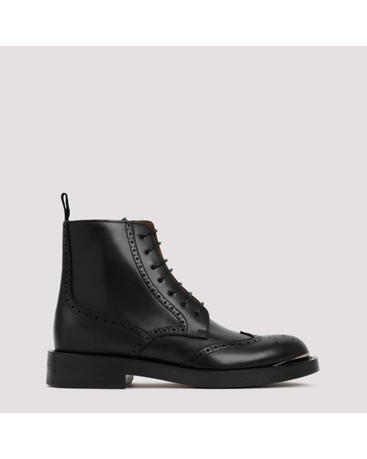 Dior Black Leather Evidence Ankle Boots for men