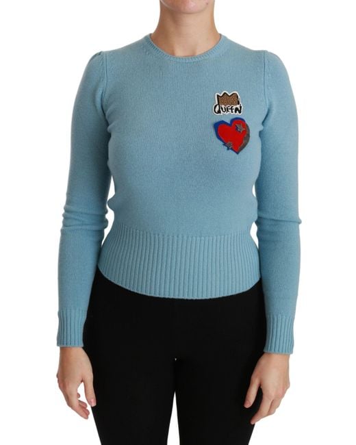 Dolce & Gabbana Blue Wool Sweater