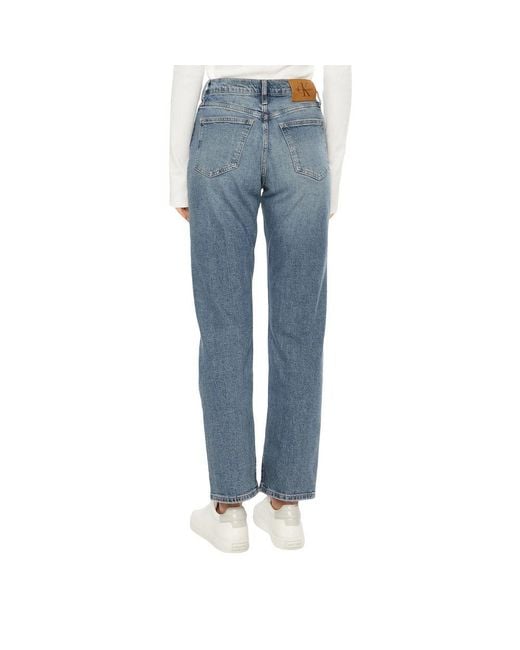 Calvin Klein Blue Cotton Slim Fit Jean