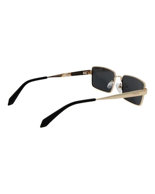 Polaroid Metallic Gold Metal Sunglasses for men