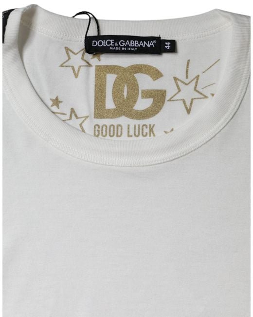 Dolce & Gabbana Gray Cotton Crew Neck Short Sleeve T-Shirt
