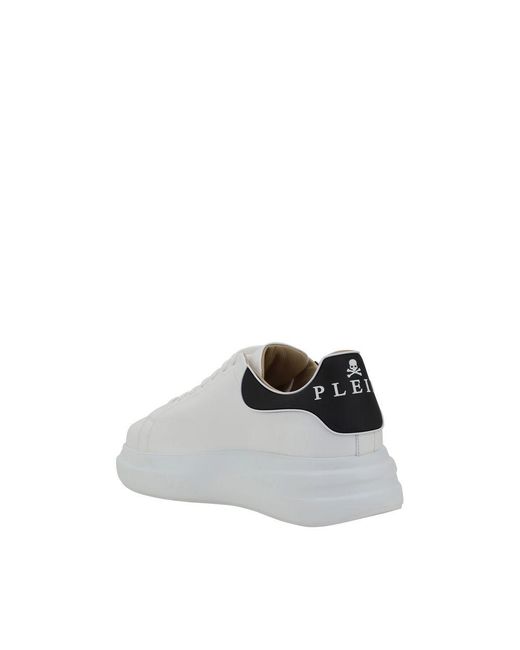 Philipp Plein White Leather Sneakers for men