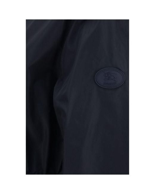 Burberry Blue Black Polyamide Parka