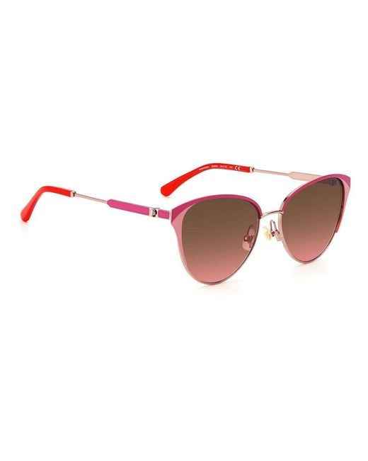 Kate Spade Red Multicolor Metal Sunglasses for men