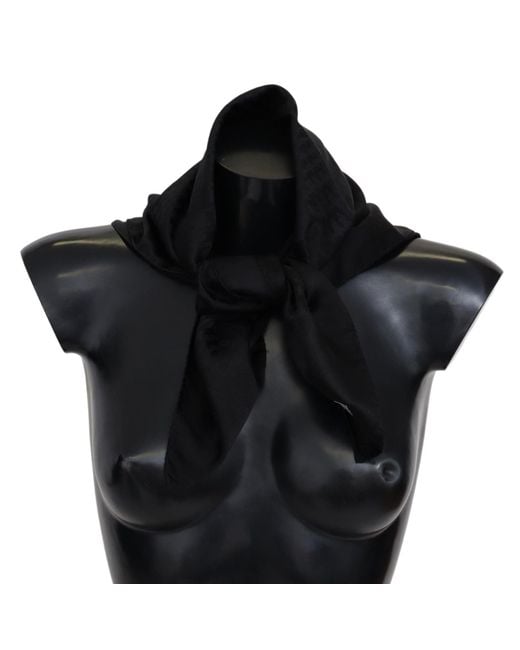 Missoni Black Wool Knit Neck Wrap Shawl Scarf for men