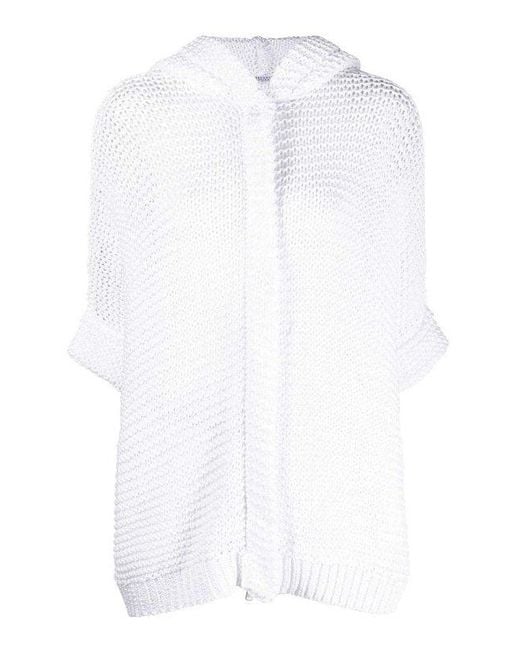 Brunello Cucinelli White Cotton Shell Jacket