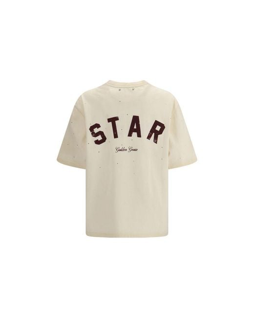 Golden Goose Deluxe Brand Natural Beige Cotton T