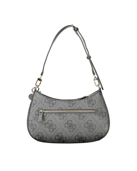 Guess Gray Black Polyurethane 's Bag