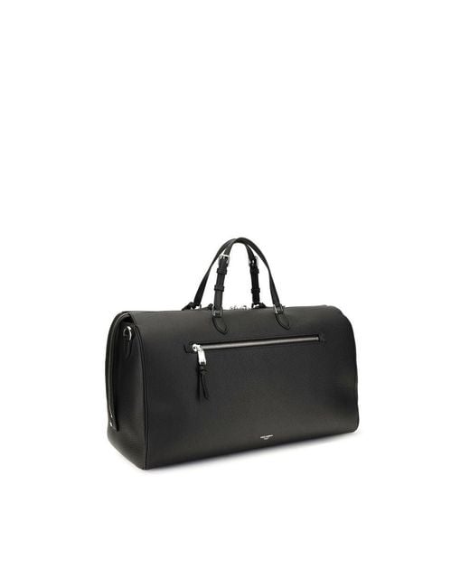 Dolce & Gabbana Black Calf Leather Bos Taurus Briefcase for men