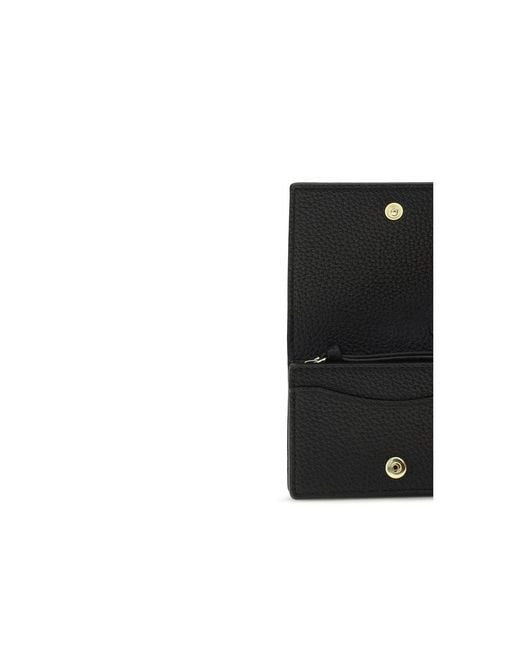 Ganni Black Recycled Polyester Wallet