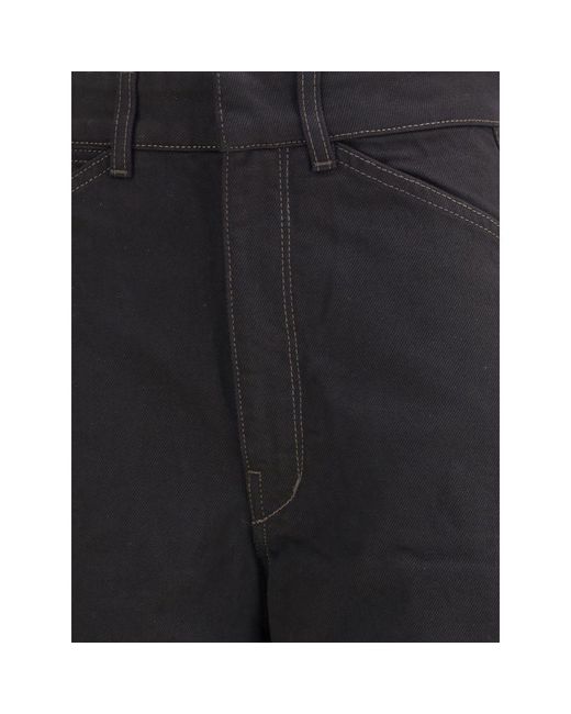 Lemaire Black Barrel Pants
