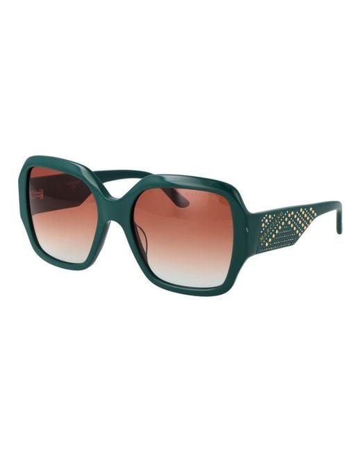 MARCIANO BY GUESS Blue Turquoise Acetate Sunglasses