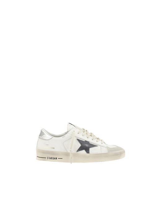 Golden Goose Deluxe Brand White Calf Leather Bos Taurus Low Top Sneakers for men