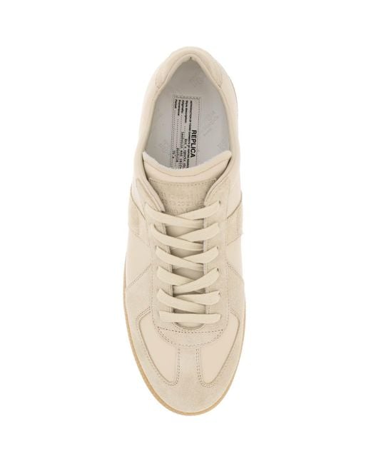 Maison Margiela Natural Leather Replica Sneakers In for men