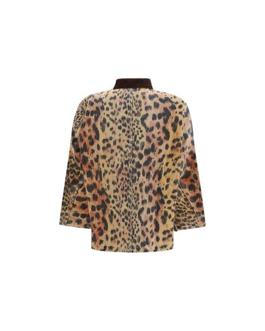 R13 Brown Multicolor Cotton Full