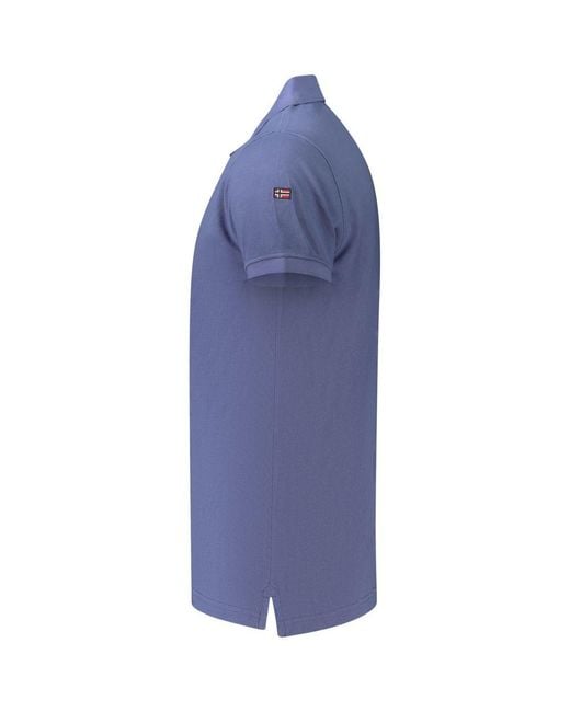Norway 1963 Blue Cotton Mens Polo for men