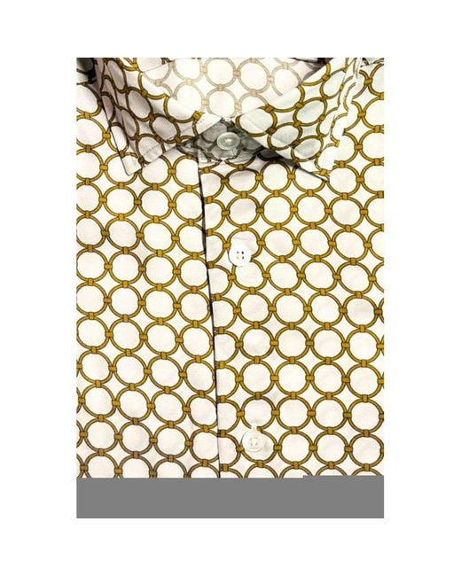 Bagutta Natural White Viscose Men Shirt for men
