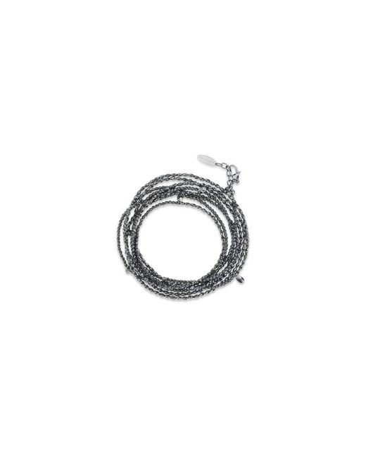 Brunello Cucinelli Metallic Black Silver Bracelet