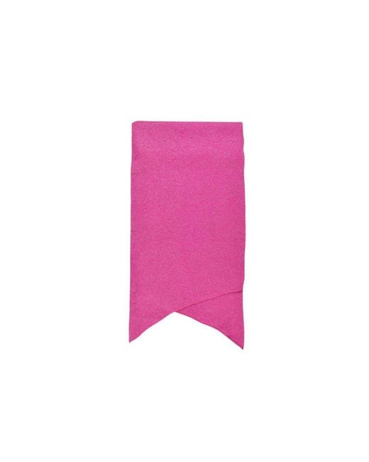 Pieces Pink Recycled Polyester Scarf
