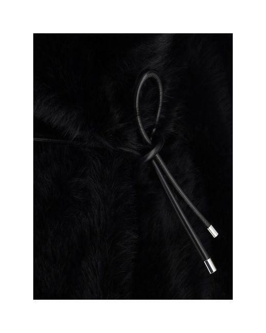 Max Mara Black Polyester Coat