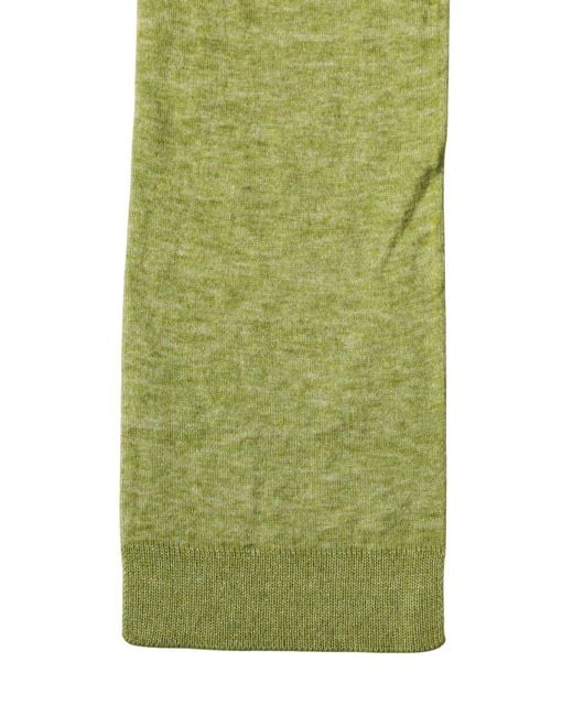 Dolce & Gabbana Green Cashmere Knitted Neck Foulard 280Cm X11Cm Scarf for men