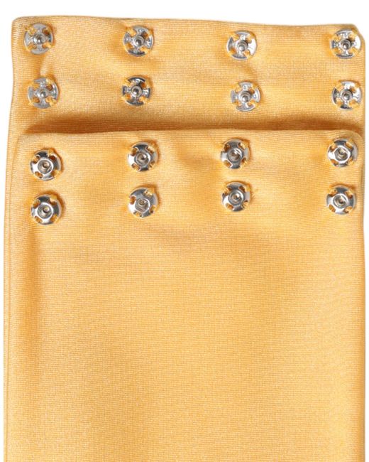 Dolce & Gabbana Natural Nylon Stretch Neck Warmer Scarf